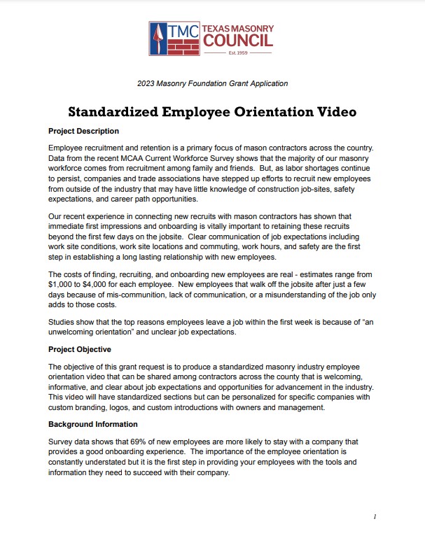 Standardized Employee Orientation Video